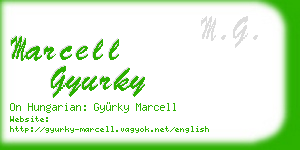 marcell gyurky business card